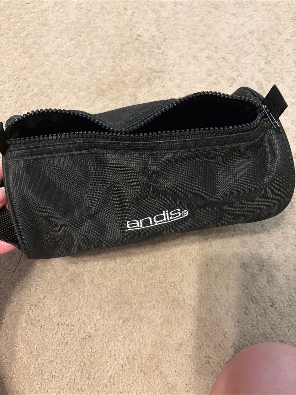 Andis Black Dopp Kit Travel Toiletry Bag